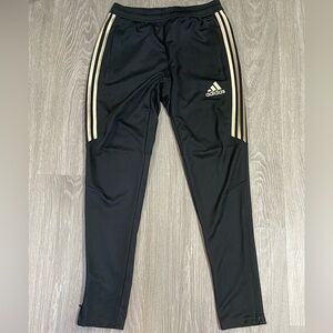 Adidas Clima-Cool Athletic Training Joggers Pants w/ Gold Stripes Sz. S